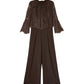 HIGHT NECK LACE PANTS DRESS