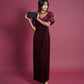 LAME VELVET DRESS