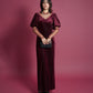 LAME VELVET DRESS