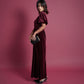 LAME VELVET DRESS
