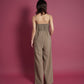 2WAY PEARL STRAP PANTS DRESS