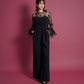 2WAY PEARL STRAP PANTS DRESS