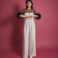 2WAY PEARL STRAP PANTS DRESS