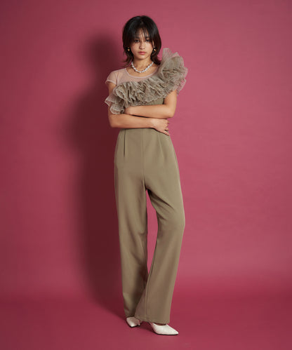 TULE MOTIF PANTS DRESS