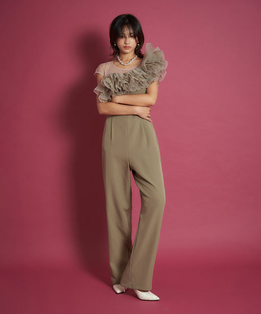 TULE MOTIF PANTS DRESS