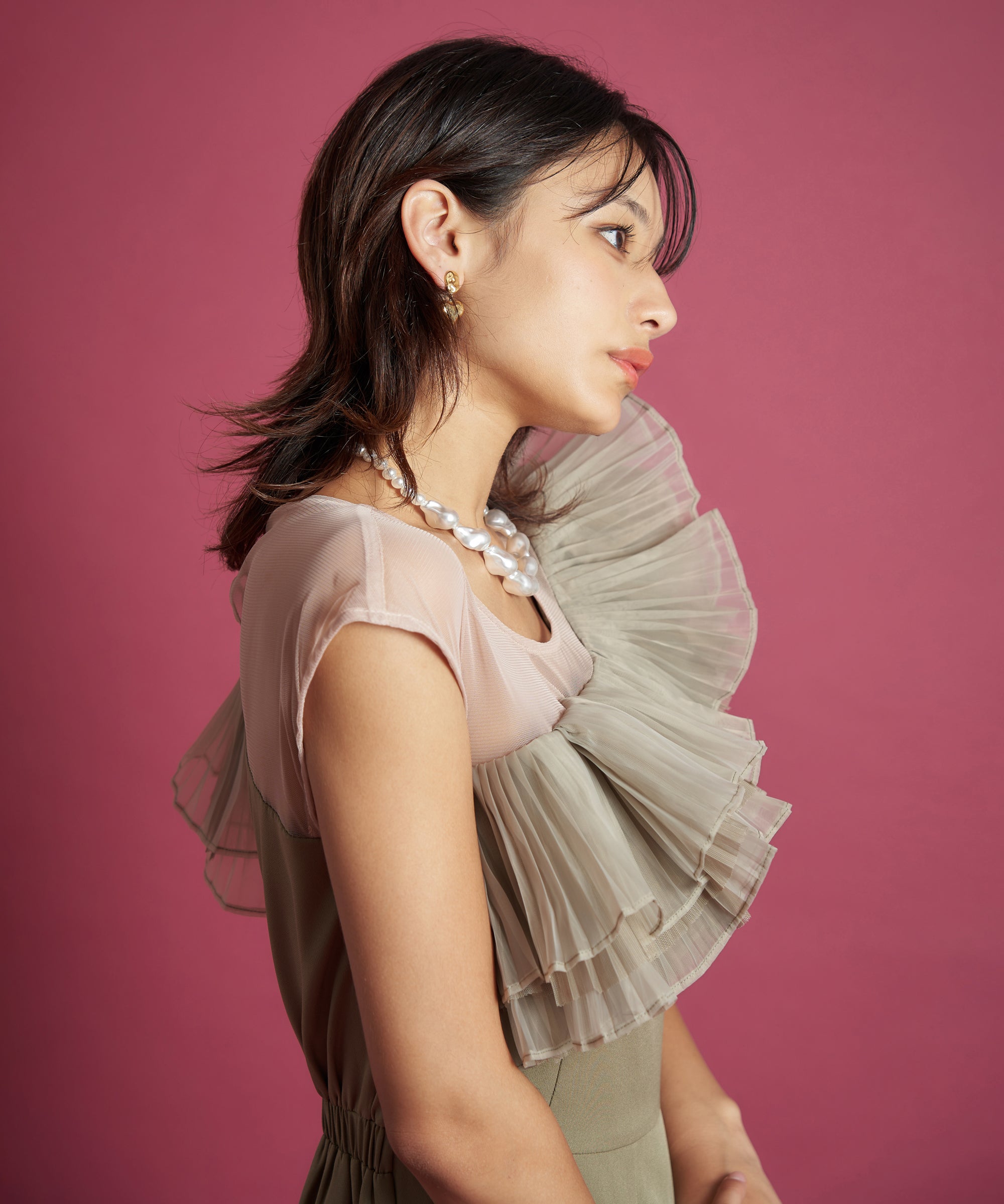 TULE MOTIF PANTS DRESS