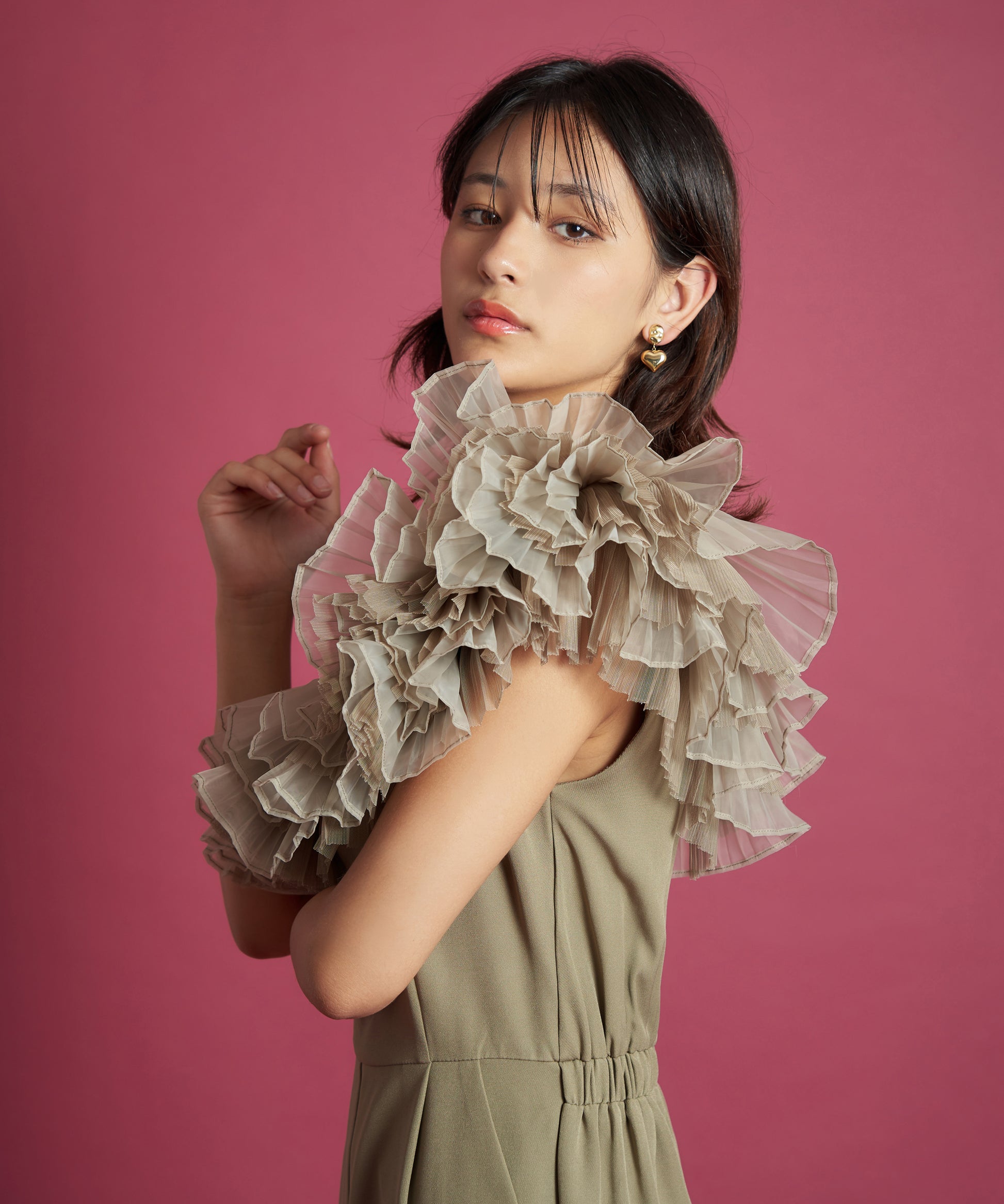 モデルサイズ：162cm B80 W59 H83 / 着用：ミント M