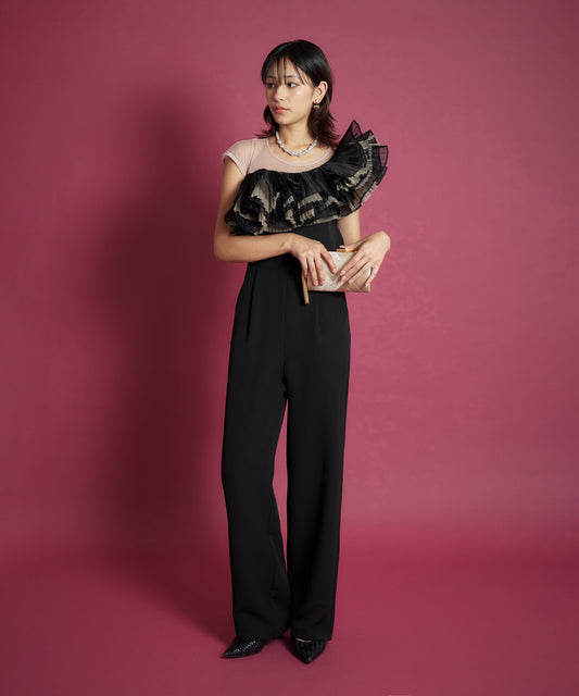 TULE MOTIF PANTS DRESS