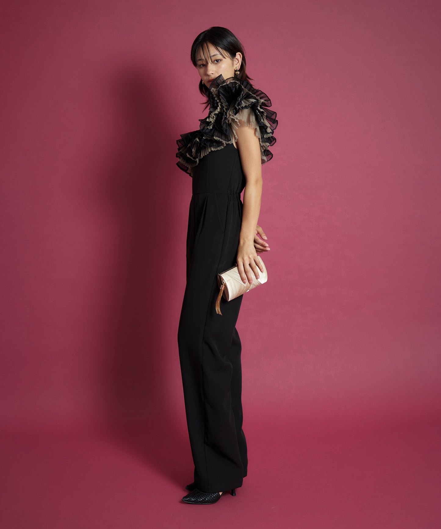 TULE MOTIF PANTS DRESS