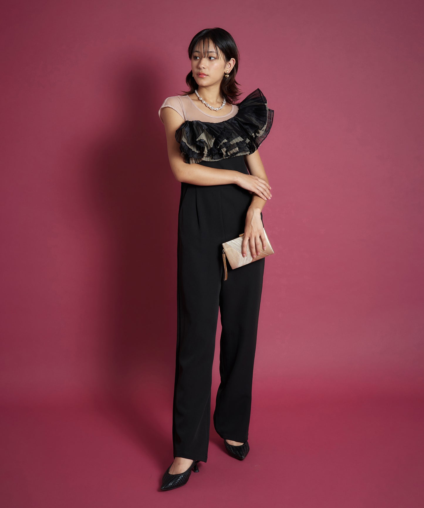 TULE MOTIF PANTS DRESS