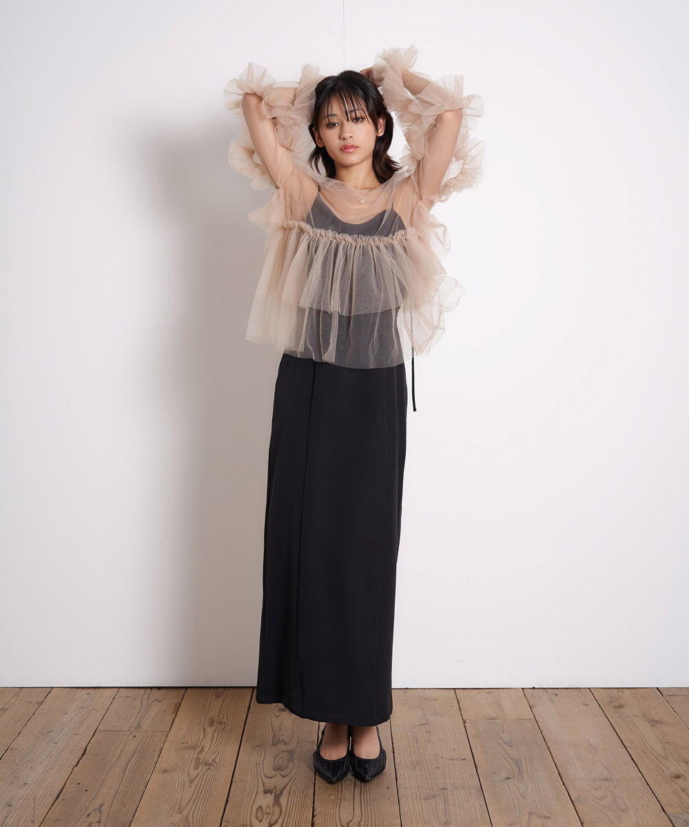 FRILL TULE TOP