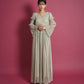 LAME PLEATS DRESS