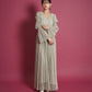 LAME PLEATS DRESS