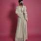 LAME PLEATS DRESS