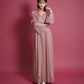 LAME PLEATS DRESS