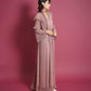 LAME PLEATS DRESS