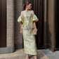 JACQUARD OFF SHOLDER DRESS