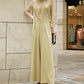 HIGHT NECK LACE PANTS DRESS