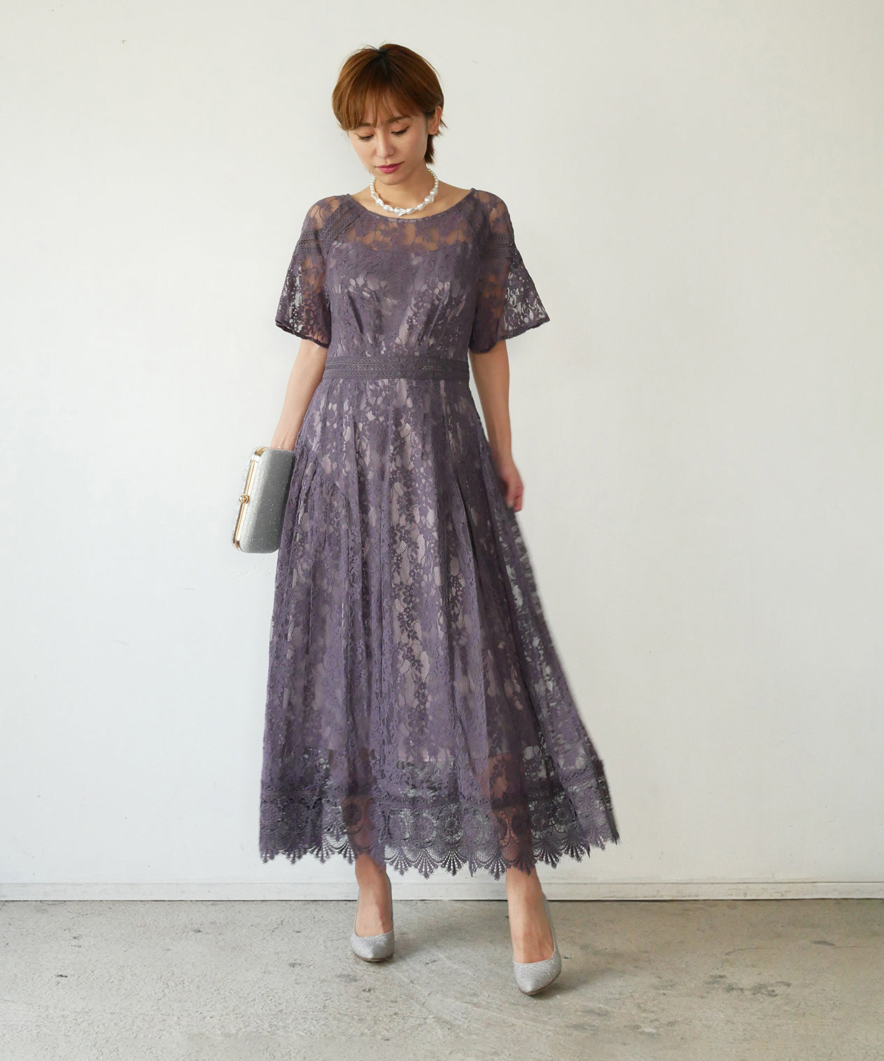 モデルサイズ：160cm B84 W61 H84 / 着用：パープル