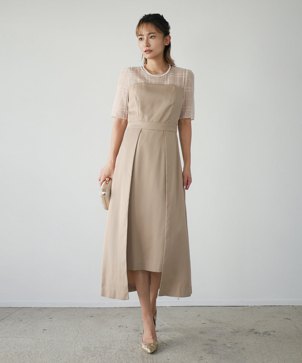 My shawty（ﾏｲｼｬｳﾃｨｰ）の「vivienne sheer sleeve dress（ドレス