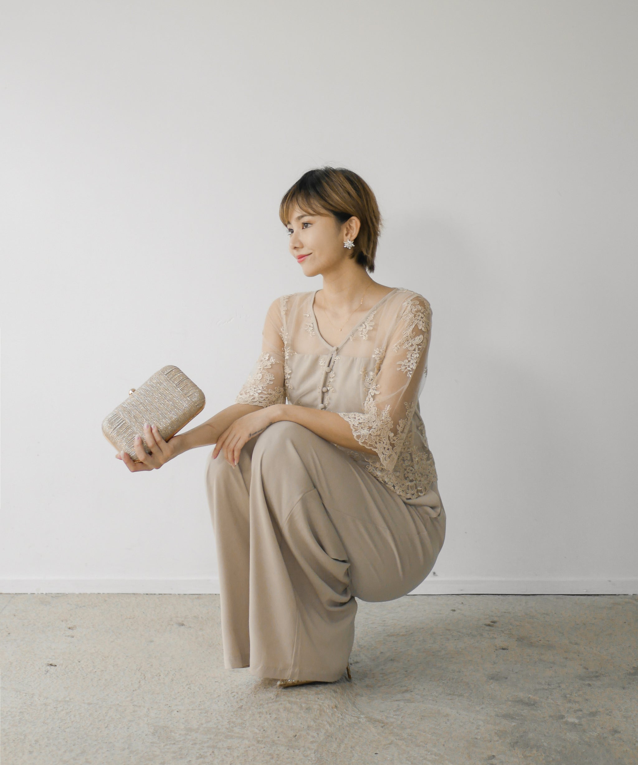 NAPOLI LACE PANTS DRESS