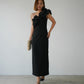 SHINY FRILL DRESS