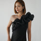 SHINY FRILL DRESS