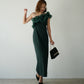SHINY FRILL DRESS