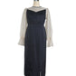 SATIN VOLUME SLEEVE DRESS