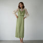 SATIN VOLUME SLEEVE DRESS