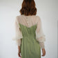 SATIN VOLUME SLEEVE DRESS