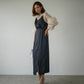 SATIN VOLUME SLEEVE DRESS