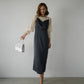 SATIN VOLUME SLEEVE DRESS