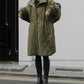 QUILT HOODIE COAT