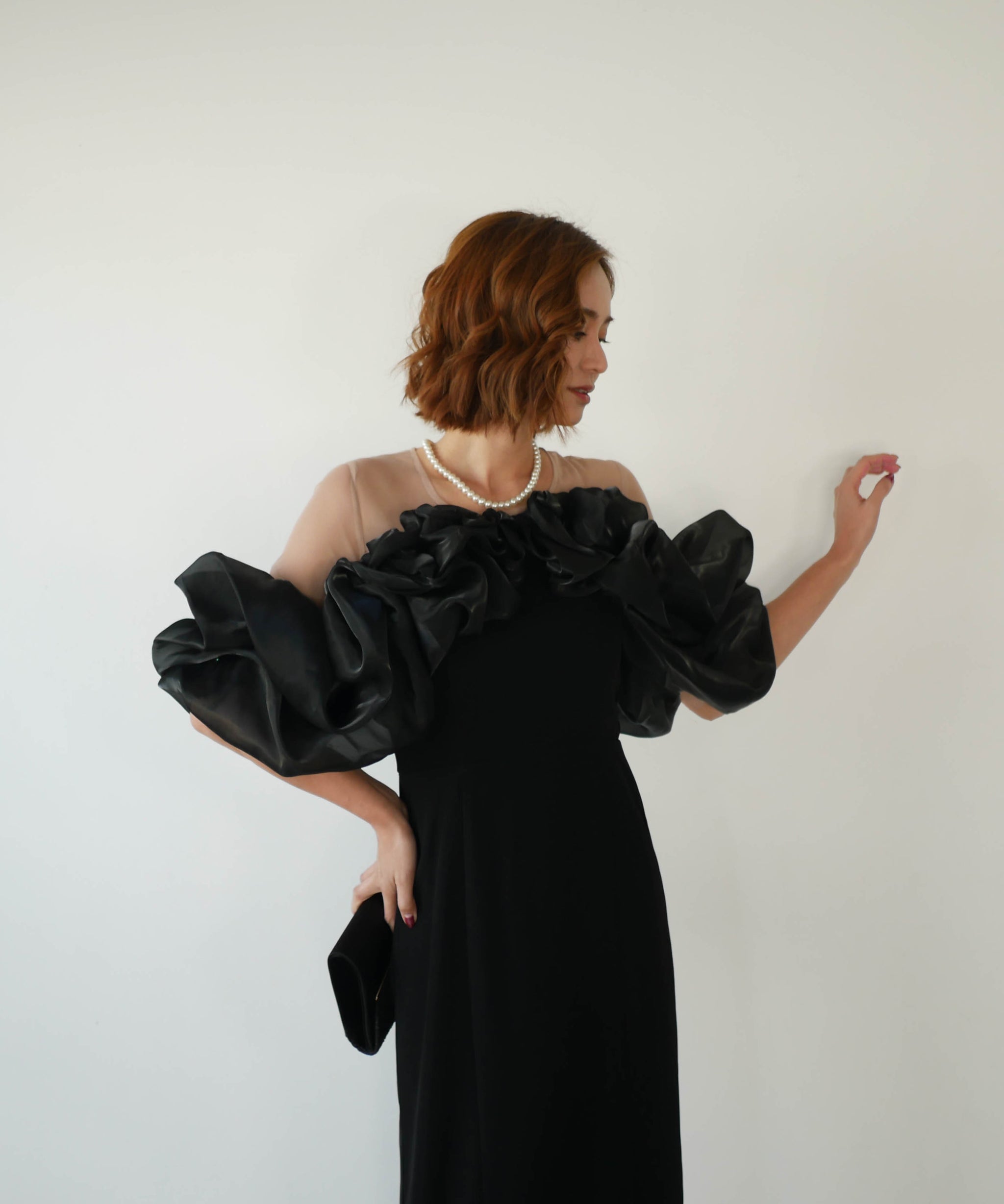 VOLUME RAFFLE DRESS