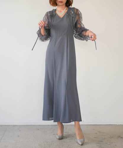モデルサイズ：160cm B84 W61 H84 / 着用：グレイッシュブルー