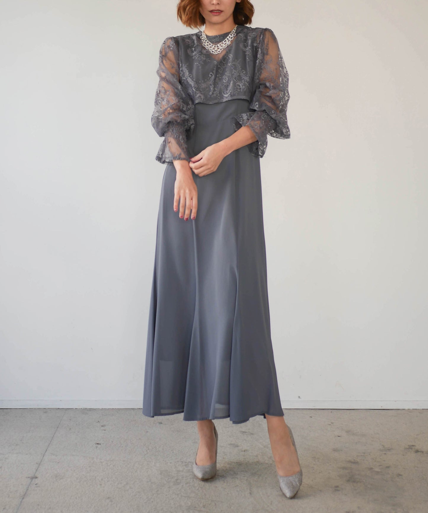 LACE BOLERO DRESS