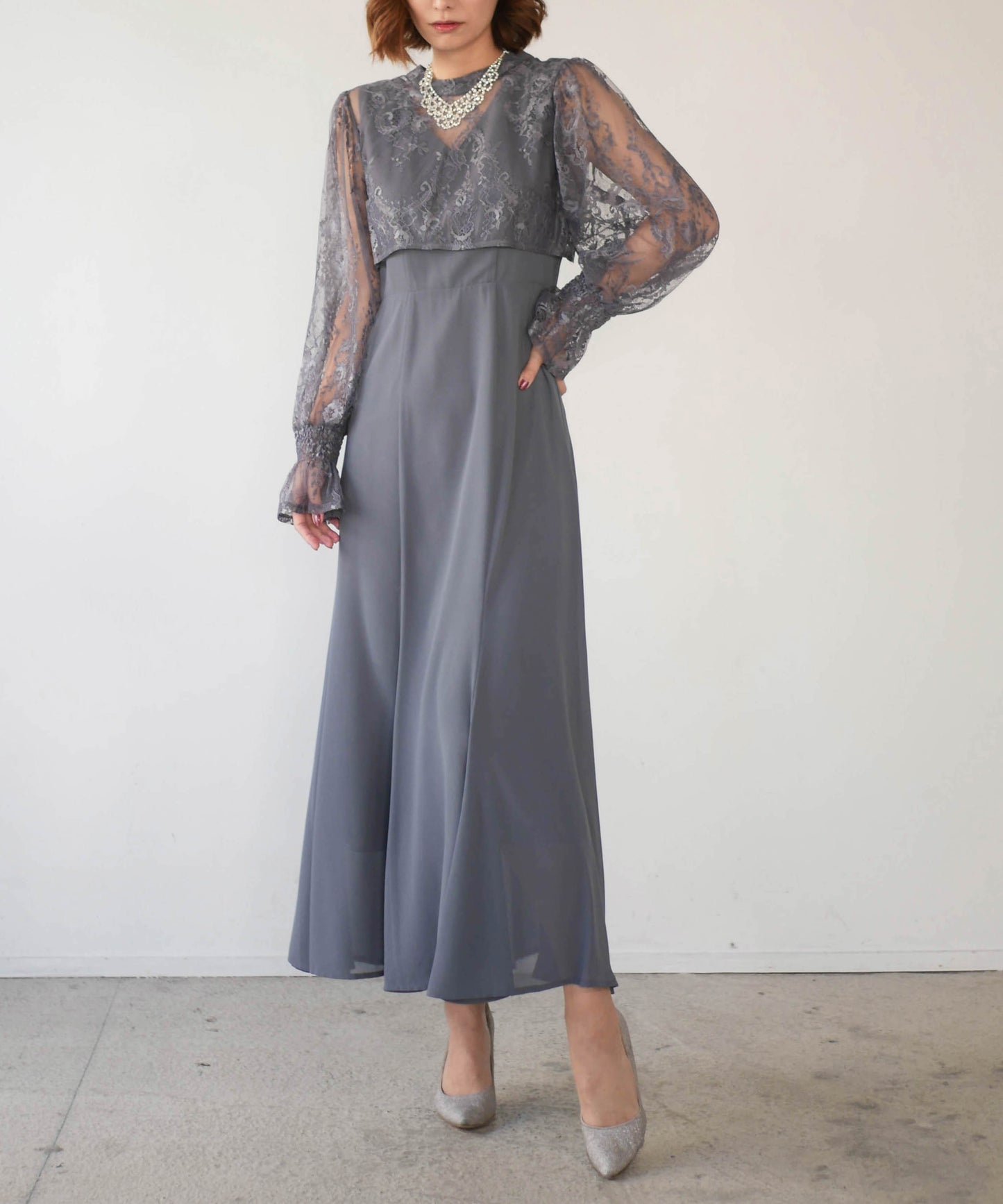 LACE BOLERO DRESS