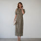 EMBROIDERY LACE PENCIL DRESS