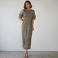 EMBROIDERY LACE PENCIL DRESS