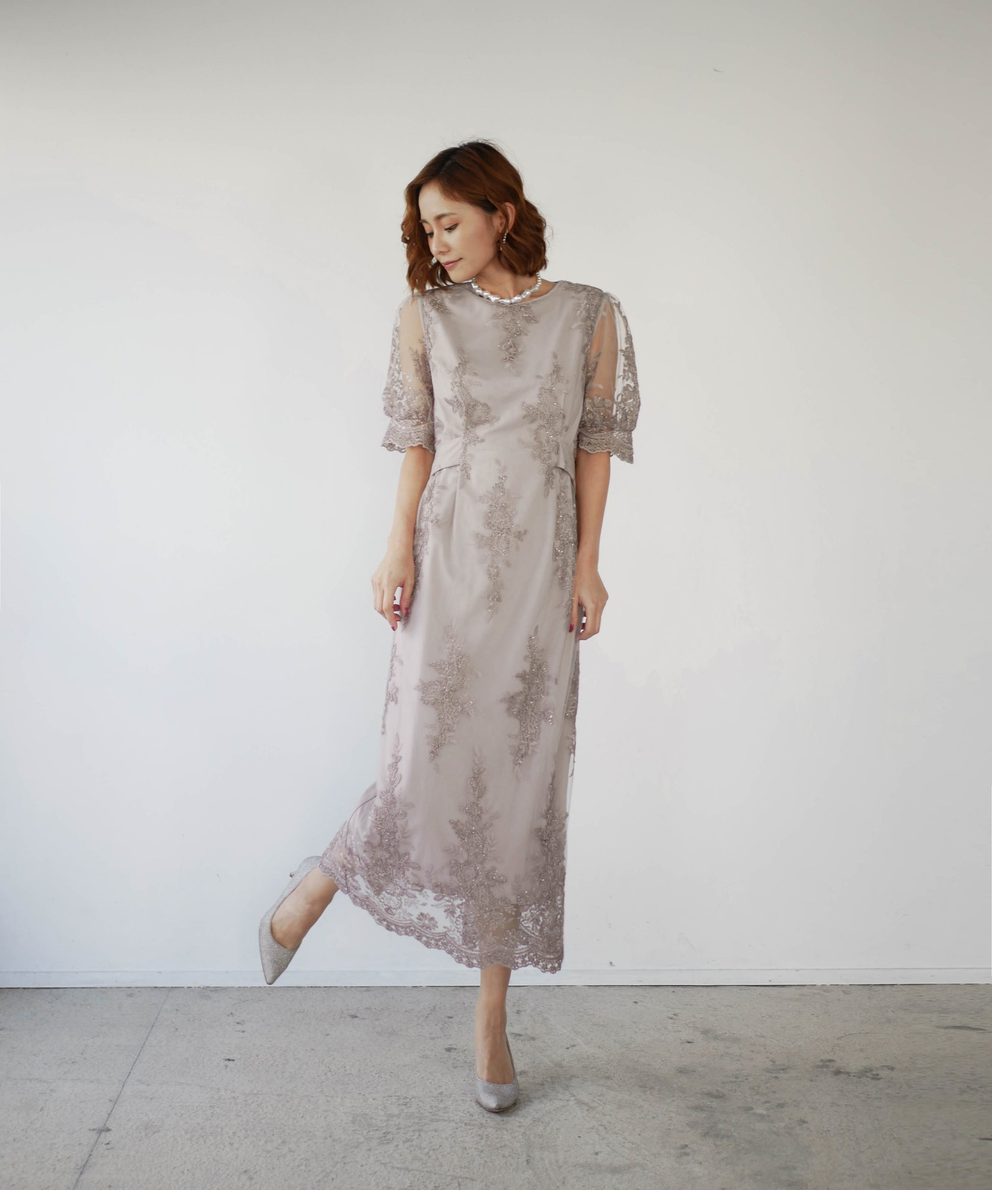 モデルサイズ：160cm B84 W61 H84 / 着用：モカベージュ