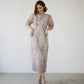 EMBROIDERY LACE PENCIL DRESS
