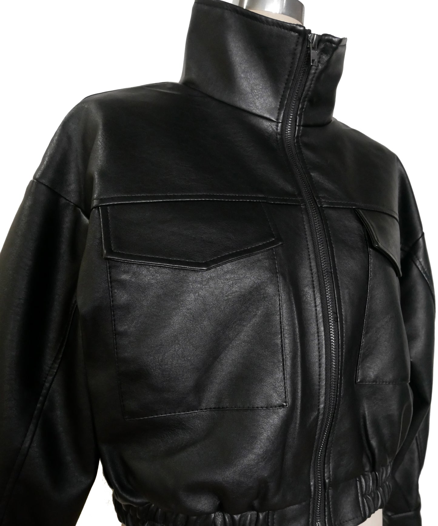 F/LEATHER SHORT BLOUSON