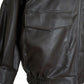 F/LEATHER STAND OVER BLOUSON