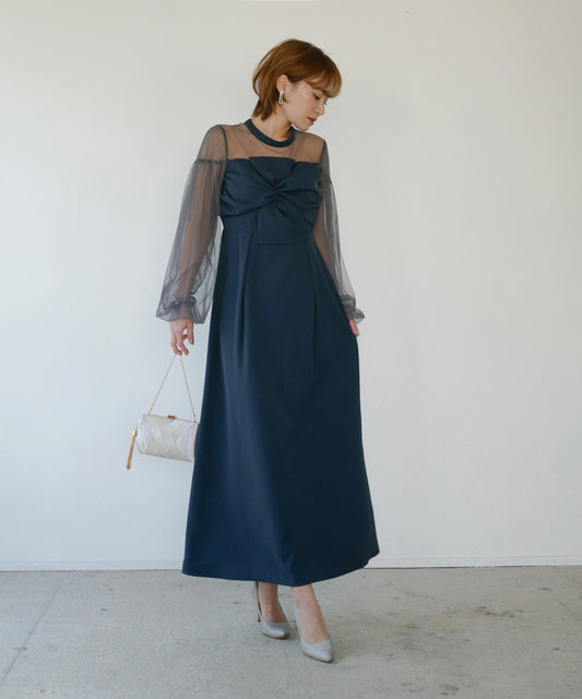 モデルサイズ：160cm B84 W61 H84 / 着用：ネイビー
