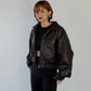 F/LEATHER SHORT BLOUSON