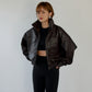 F/LEATHER SHORT BLOUSON