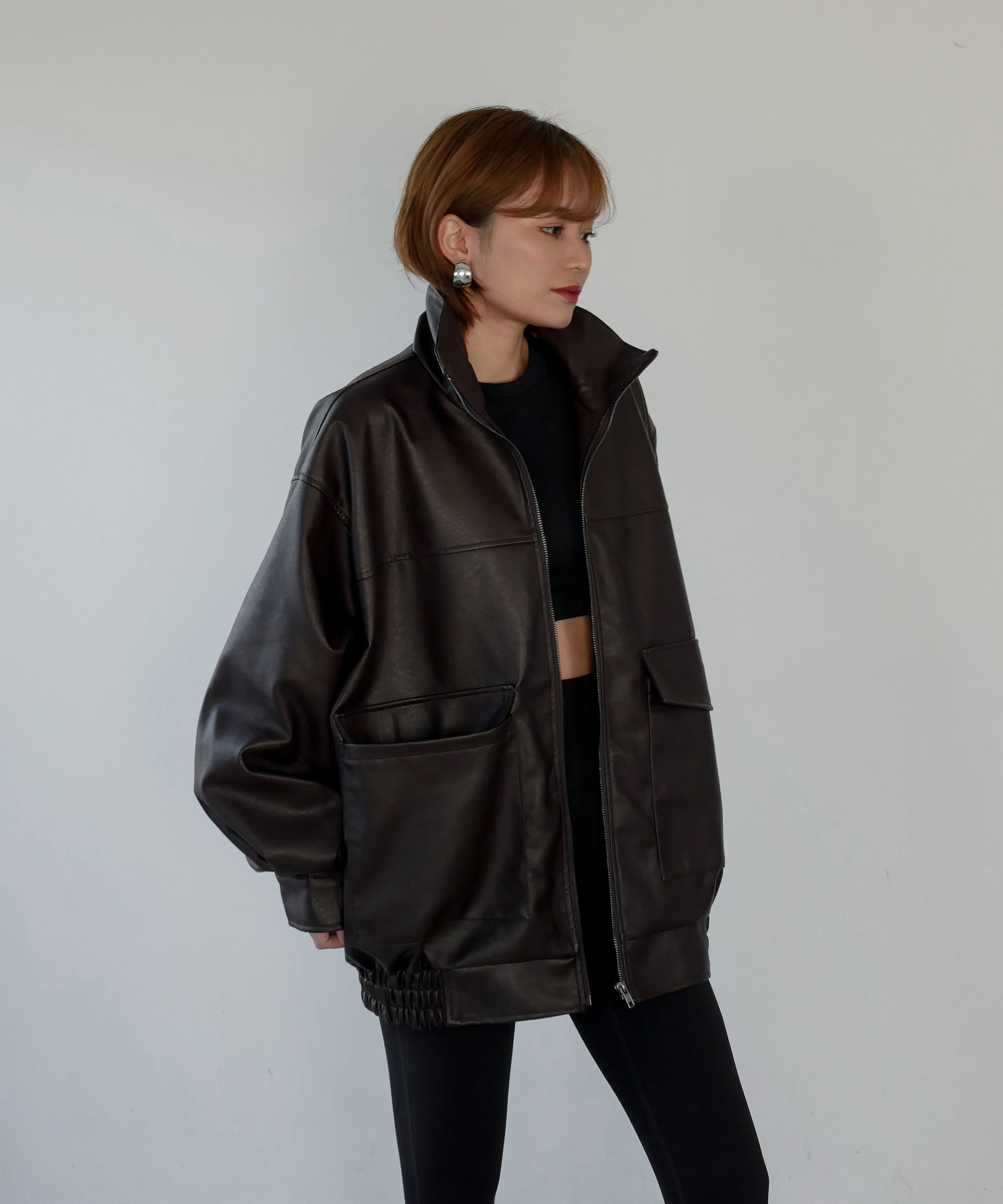 モデルサイズ：160cm B84 W61 H84 / 着用：ダークブラウン