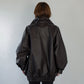 F/LEATHER STAND OVER BLOUSON