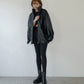 F/LEATHER STAND OVER BLOUSON